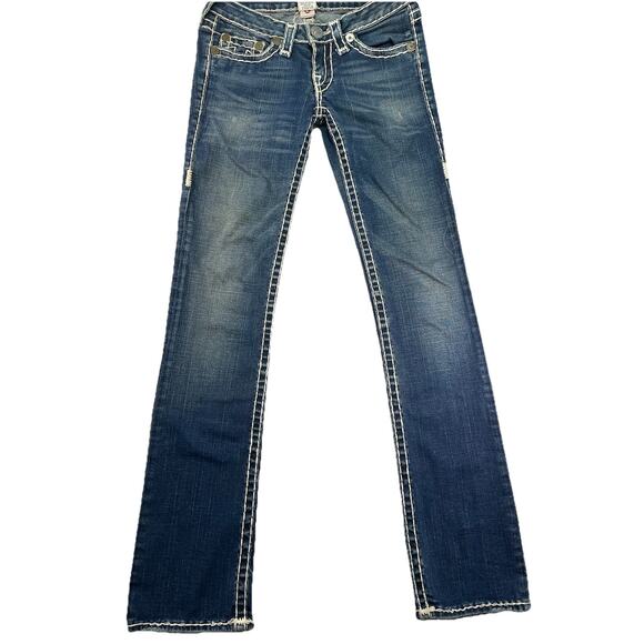 TRUE RELIGION JOHNNY SUPER T 10502NBT2 JEANS 27 MADE IN USA - Picture 1 of 16